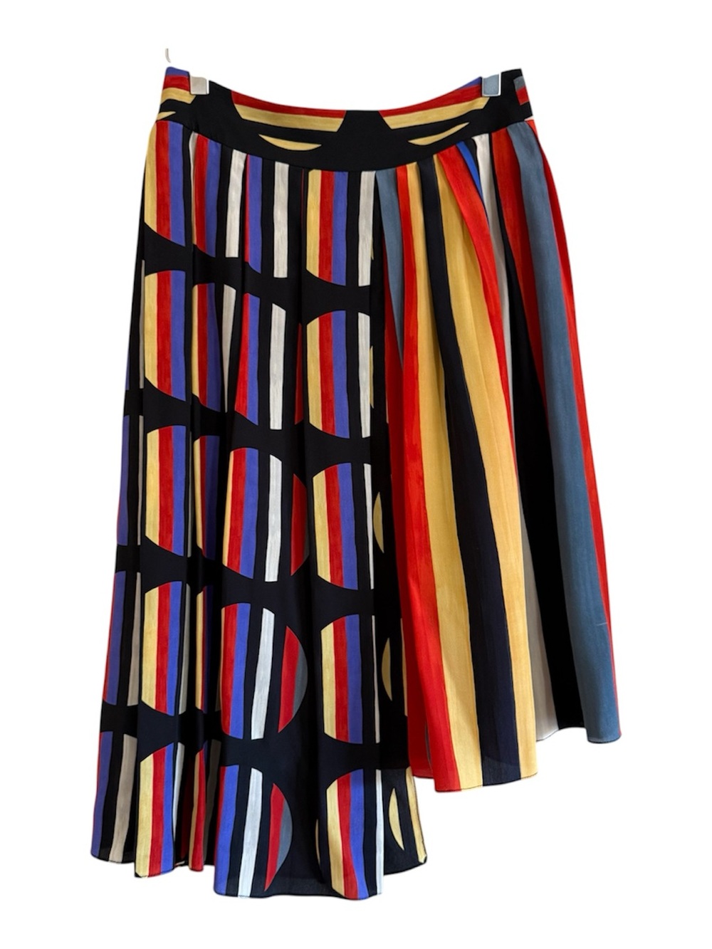 Anthropologie + WHiT silk asymmetrical skirt 4